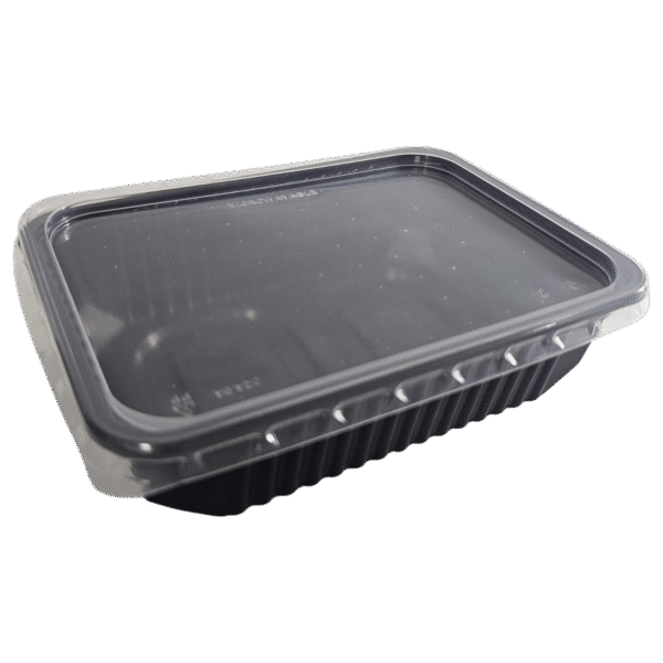 Microwave-Safe 1000 cc PP Food Containers with Lid - Ideal for Ready Meals 54T003