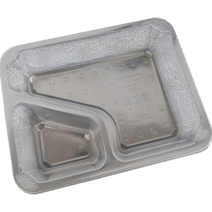 Microwave-Safe Two-Compartment Meal Container (54T004) 2