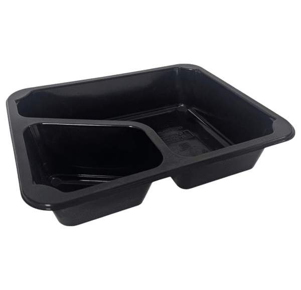 Microwave-Safe Two-Compartment Meal Container (54T004)