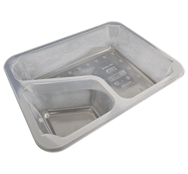 Microwave-Safe Two-Compartment Meal Container (54T004)