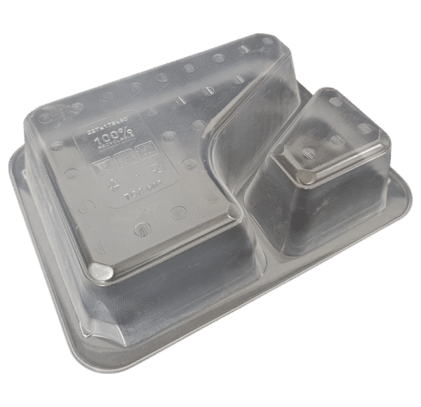 Microwave-Safe Two-Compartment Meal Container (54T004)