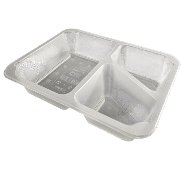 Microwave-Safe Three-Compartment Meal Container (54T005)