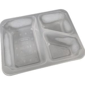 Microwave-Safe Three-Compartment Meal Container (54T005) 5