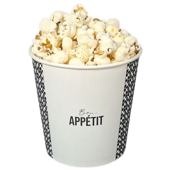 1000ml Custom Popcorn Paper Container with PP Lid – DPAP1001