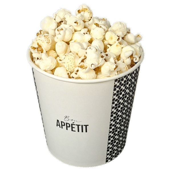 1000ml Custom Popcorn Paper Container with PP Lid – DPAP1001