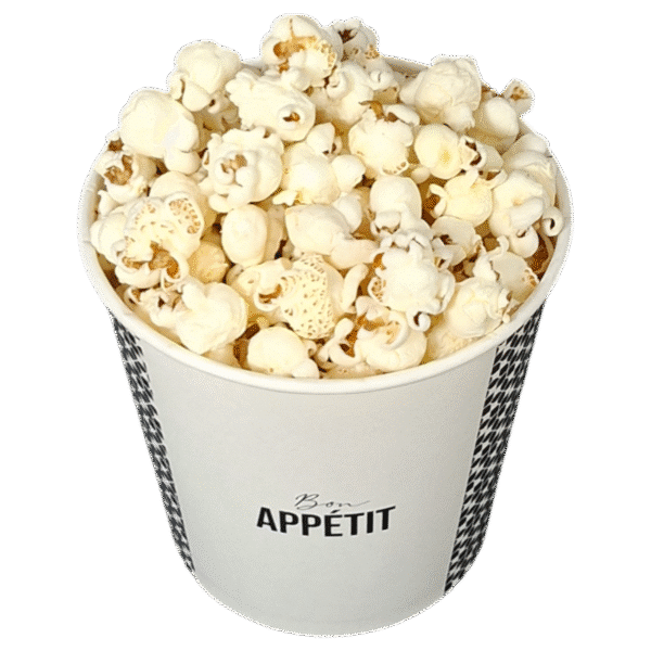 1000ml Custom Popcorn Paper Container with PP Lid – DPAP1001