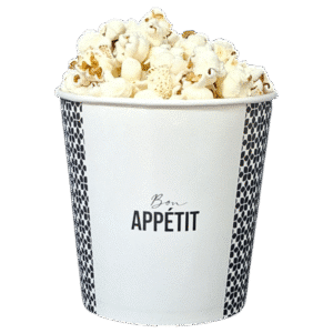 1000ml Custom Popcorn Paper Container with PP Lid – DPAP1001 5