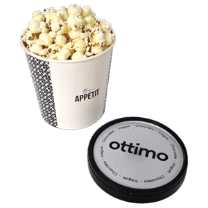 1000ml Custom Popcorn Paper Container with PP Lid – DPAP1001 4