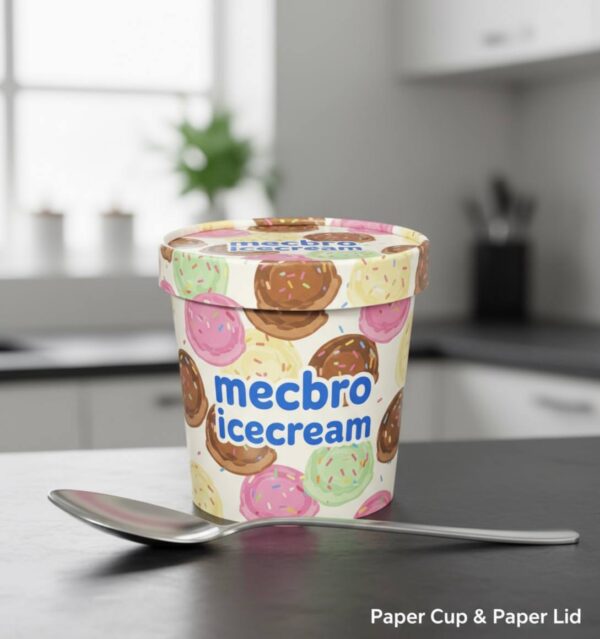 DPAP300 – 300 CC Paper Bowl and Paper Lid Packaging