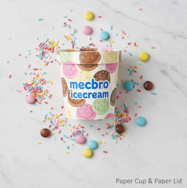 DPAP300 – 300 CC Paper Bowl and Paper Lid Packaging