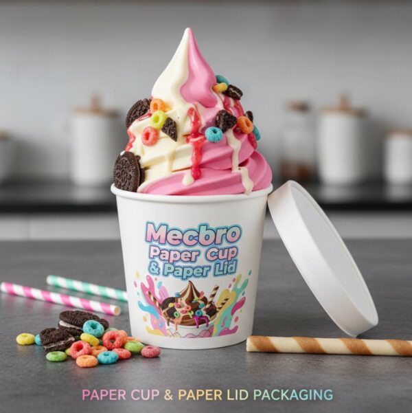 DPAP300 – 300 CC Paper Bowl and Paper Lid Packaging