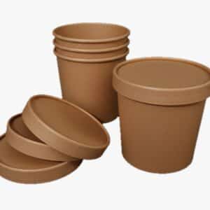 DPAP300-Paper Food Containers With Lids, Disposable Ice Cream Cups 2