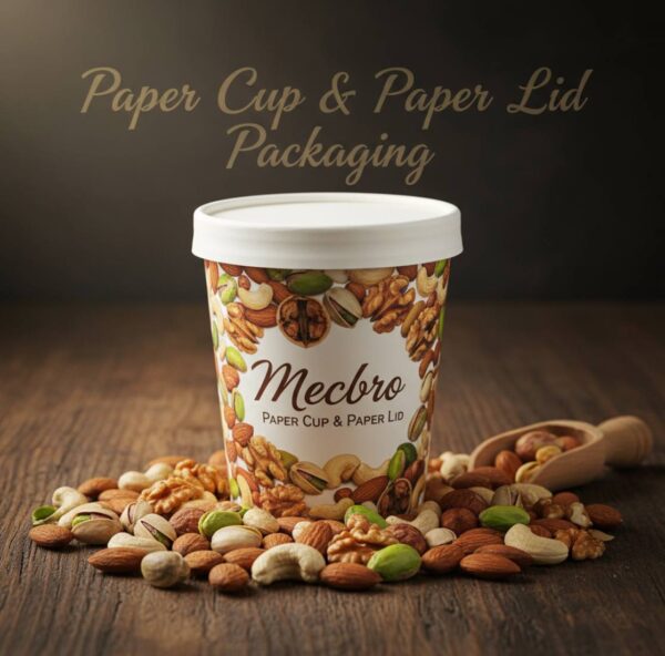 DPAP300 – 300 CC Paper Bowl and Paper Lid Packaging for Nuts