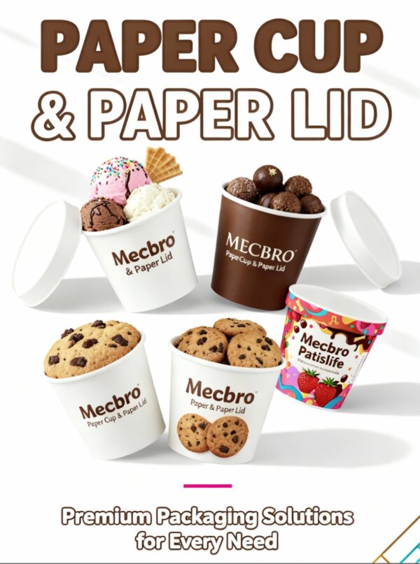 DPAP300-Kraft Cardboard Ice Cream Container – Kraft Lid