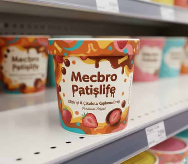 Fresh Frozen Fruit Chocolate Packaging, Paper Bowl & Paper Lid Eco - Friendly DPAP300