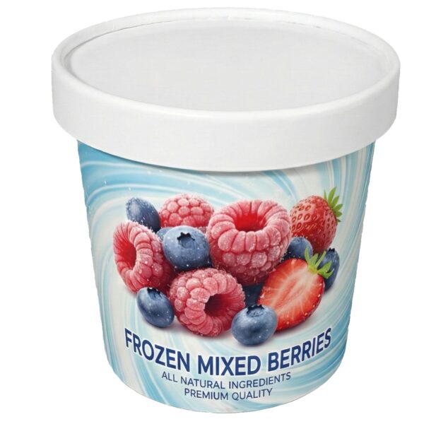 “Frozen Fruit Packaging, Paper Bowl & Paper Lid Eco-Friendly DPAP300