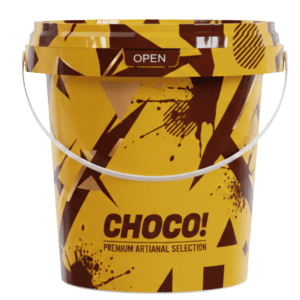 DYK907 – 900 ML Chocolate Packaging Bucket