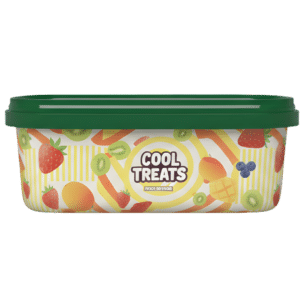 D1000–1200 ML PP Rectangular Ice Cream Container, IML Printable, Food Grade Plastic Packaging 3