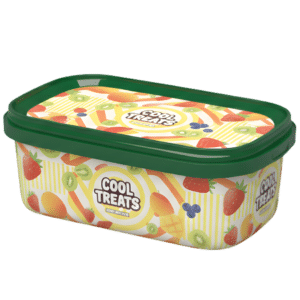 D1000–1200 ML PP Rectangular Ice Cream Container, IML Printable, Food Grade Plastic Packaging 5