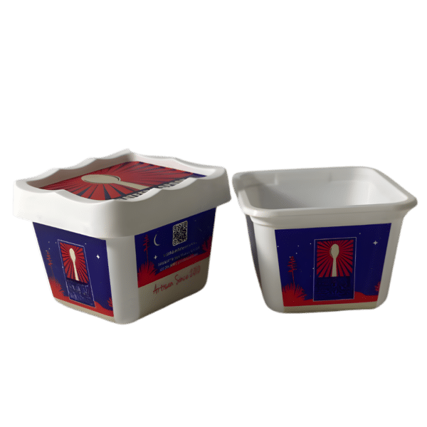 DKF150: 5 oz Ice Cream Cup with Spoon Rest 3 DKF150: 5 oz Ice Cream Cup with Spoon Rest