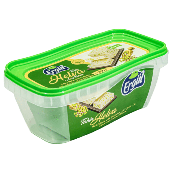 DÖK400 – 400 ml / 16 oz Custom-Shaped Halva Container | IML Printed Food Packaging