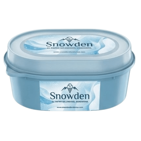 DOK958: 950 ml Premium IML Ice Cream, Chocolate Spread & Dessert Packaging Container with Secure Lid