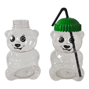DPET450 Bear-Shaped Figure Straw Cold Drink Cup – 450 ML / 15 OZ 8