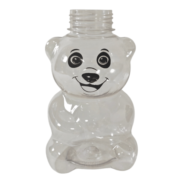 DPET450 Bear-Shaped Figure Straw Cold Drink Cup – 450 ML / 15 OZ