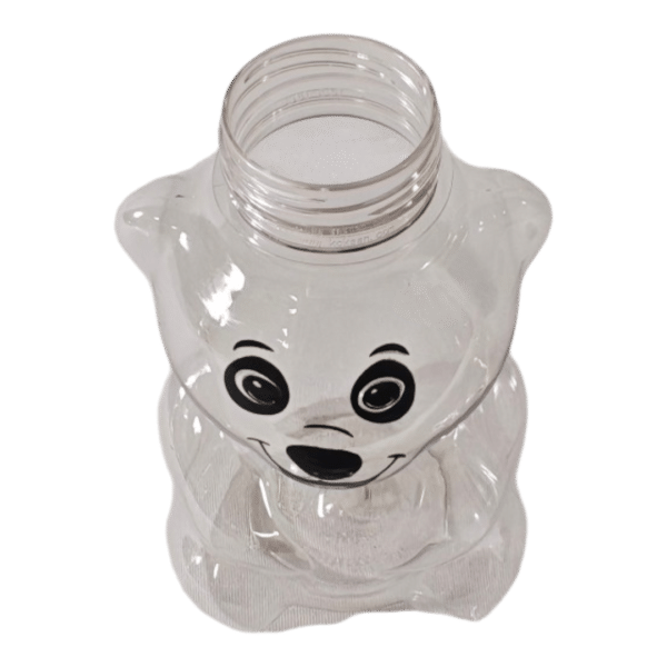 DPET450 Bear-Shaped Figure Straw Cold Drink Cup – 450 ML / 15 OZ